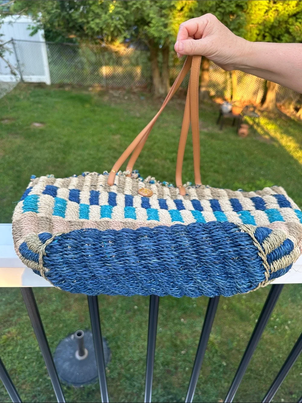 Tory Burch Jute Straw Tote